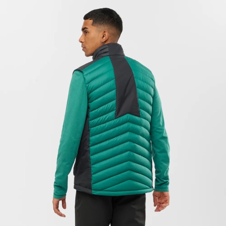 Chalecos Aislantes Salomon Essential Xwarm Down Hombre Verdes | MX PDHS123